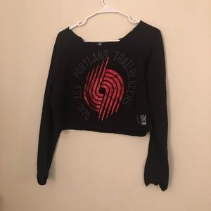 Portland Trail Blazers NBA Cropped Sweatshirt